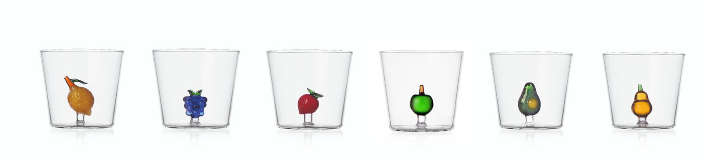 FRUITS & FLOWERS  - set 6 pcs tumbler assorted (09354238 - 09354240 - 09352215 - 09354259 - 09354243 - 09354244)