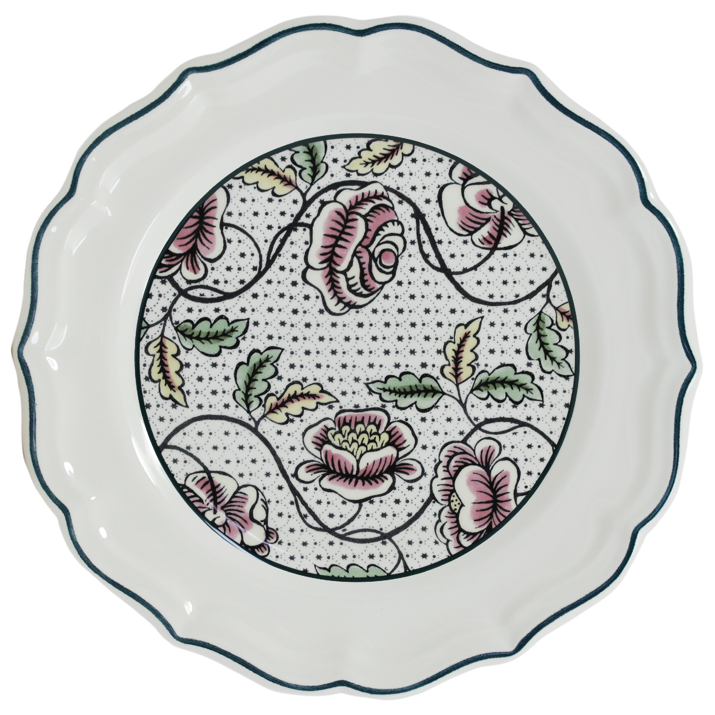 DOMINOTE - ROSES DESSERT PLATES