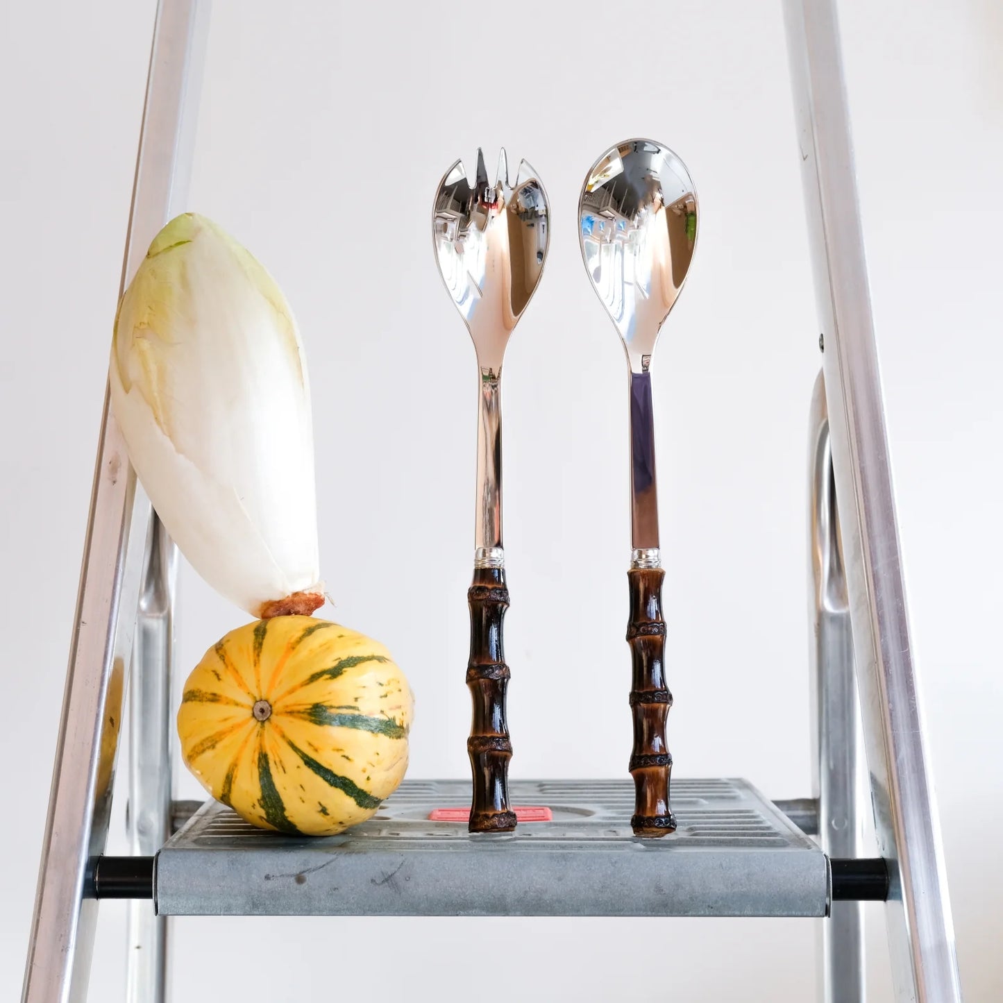 PANDA DARK, SALAD CUTLERY SET