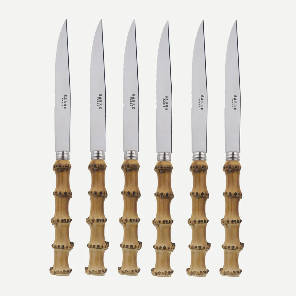 PANDA LIGHT, SET OF 6 STEAK KNIVES