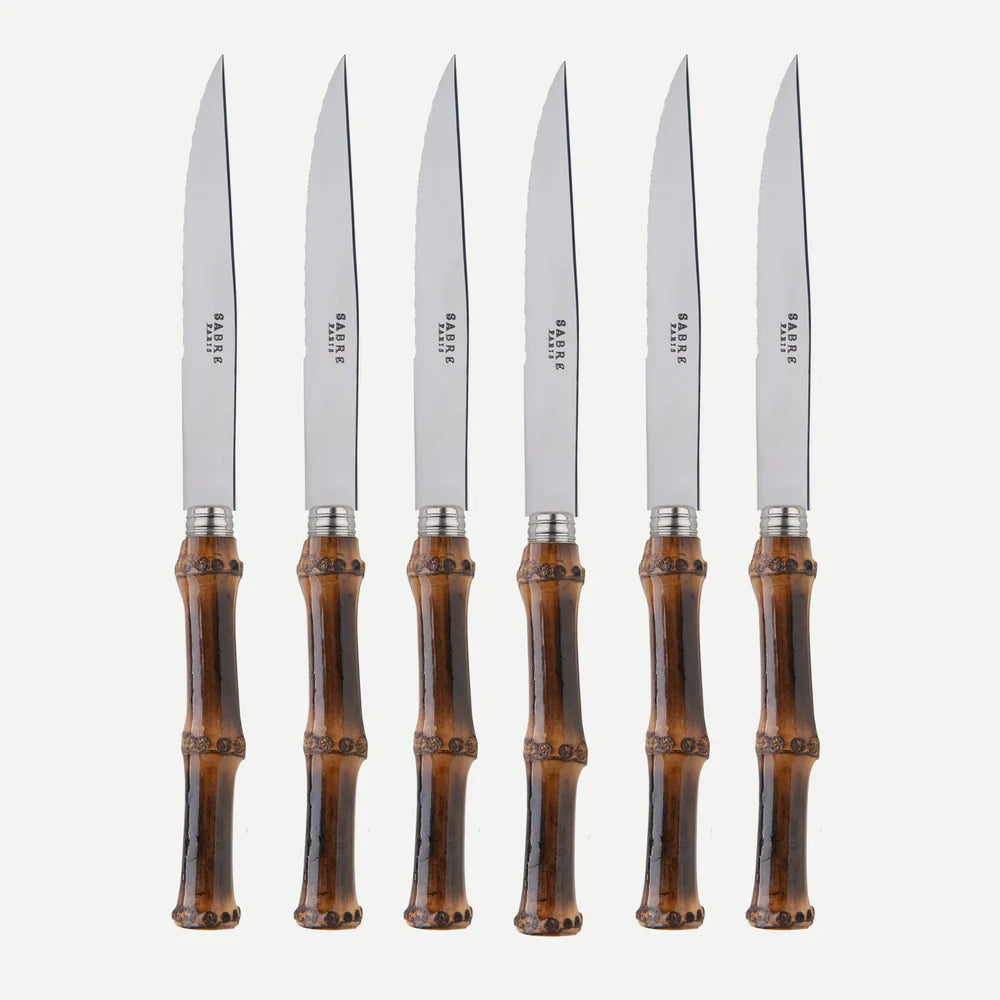 PANDA DARK, SET OF 6 STEAK KNIVES