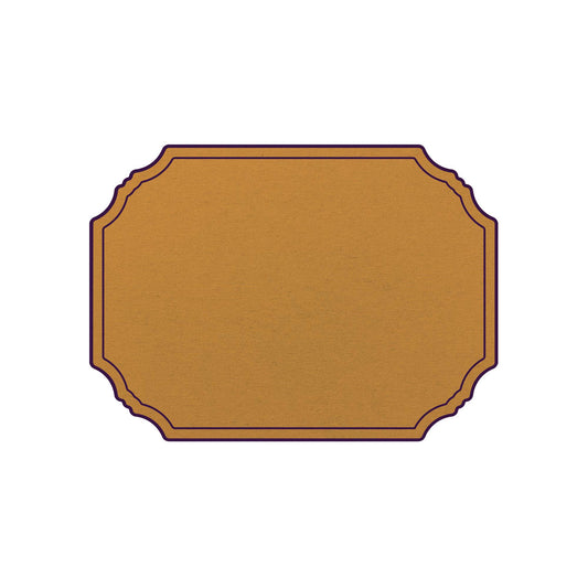 SQUARE FRAMES PLACEMAT (MUSTARD - PURPLE)