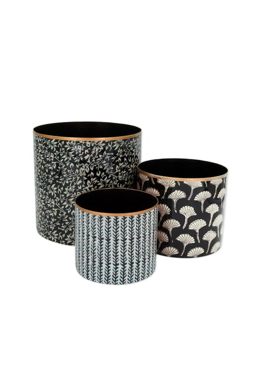PLANT POT LARGE - BRANCH CARBON