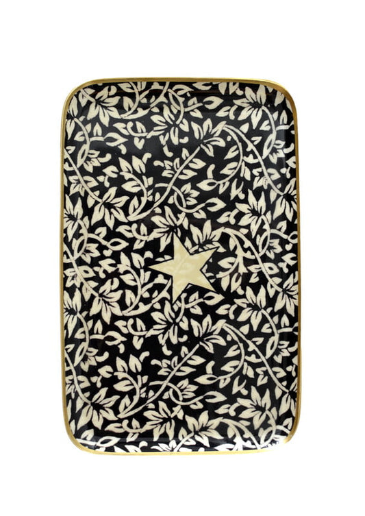 RECTANGULAR TRAY - BRANCH CARBON
