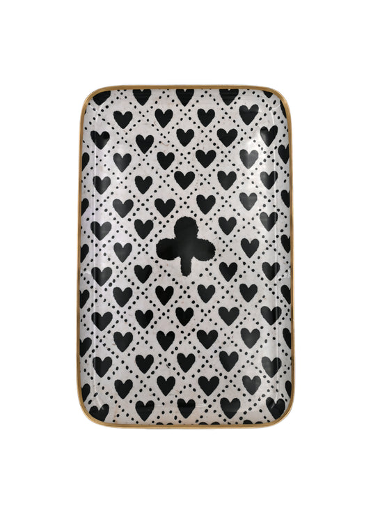 RECTANGULAR TRAY - THE HEARTS