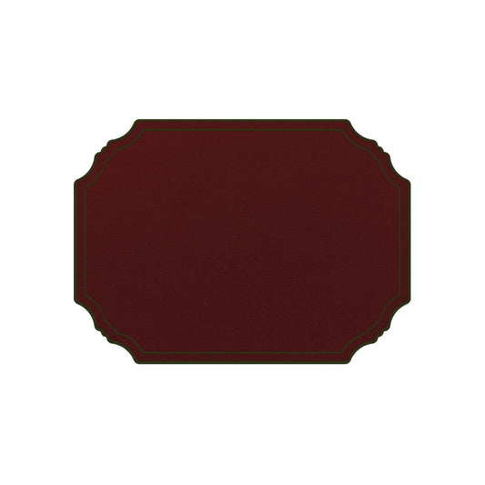 SQUARE FRAMES PLACEMAT (BORDEAUX - GREEN)