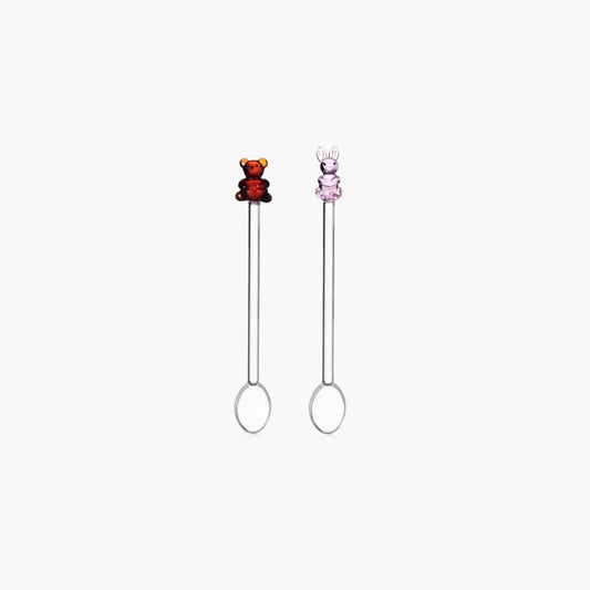 ANIMAL FARM - SET 2 SPOONS BUNNY & BEAR