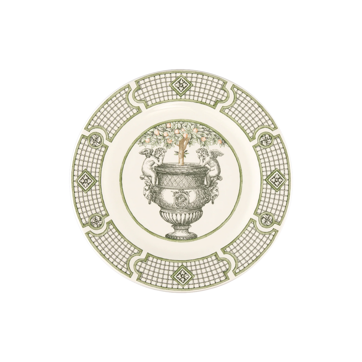 Les Vases à Oranger - Set of 4 dessert plates
