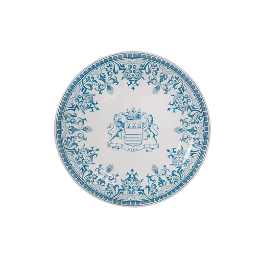 LES DEPAREILLEES BLUE - DESSERT PLATE BLASON