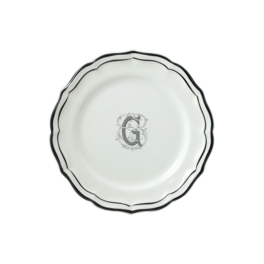Filet Midnight Monogram - dessert plates G