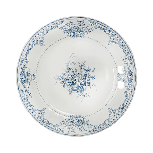 LES DEPAREILLEES BLUE - DINNER PLATE FLEURS