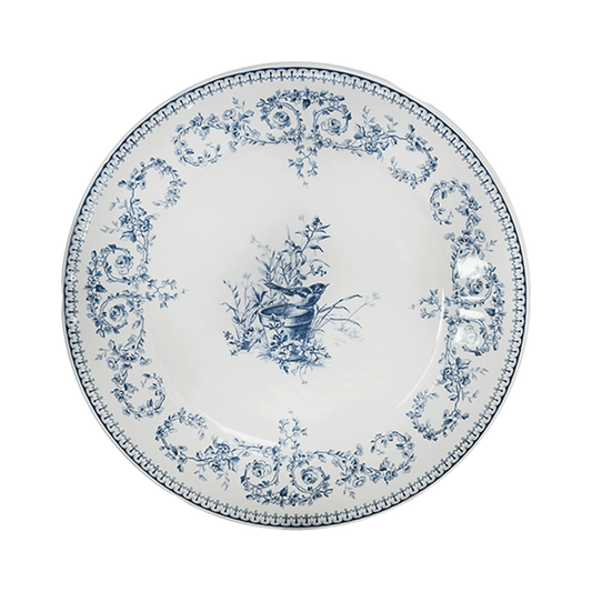 LES DEPAREILLEES BLUE - DINNER PLATE OISEAU