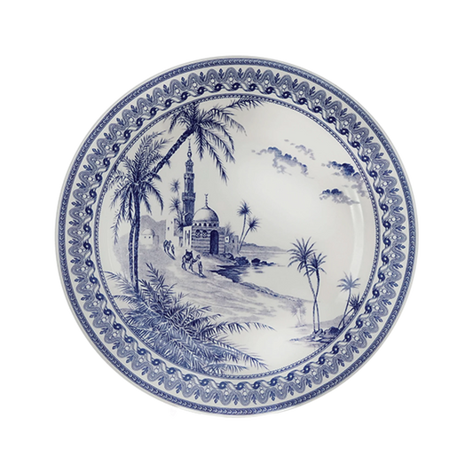 LES DEPAREILLEES BLUE - DINNER PLATE VUES D'ORIENT