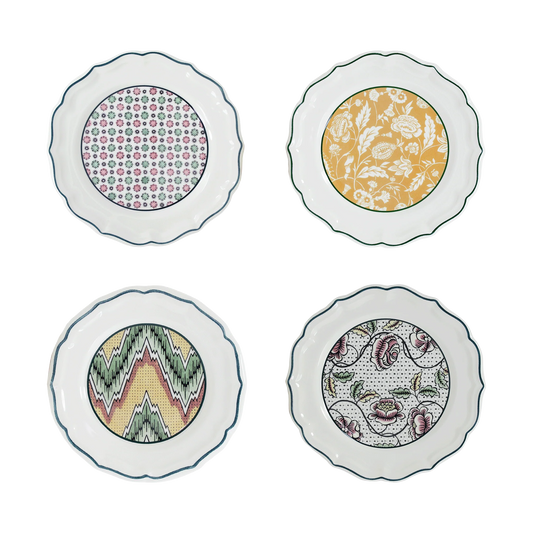 DOMINOTE - ASSORTED DESSERT PLATES (SET OF 4)