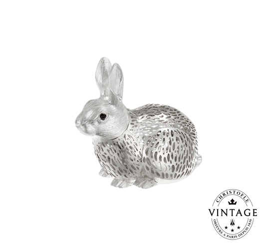 Christofle - Vintage Silvered Sitting Rabbit