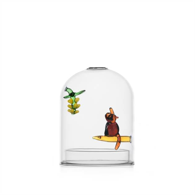 BIRDS - CANDLE HOLDER WIND PROOF MONKEY AND BANANAS
