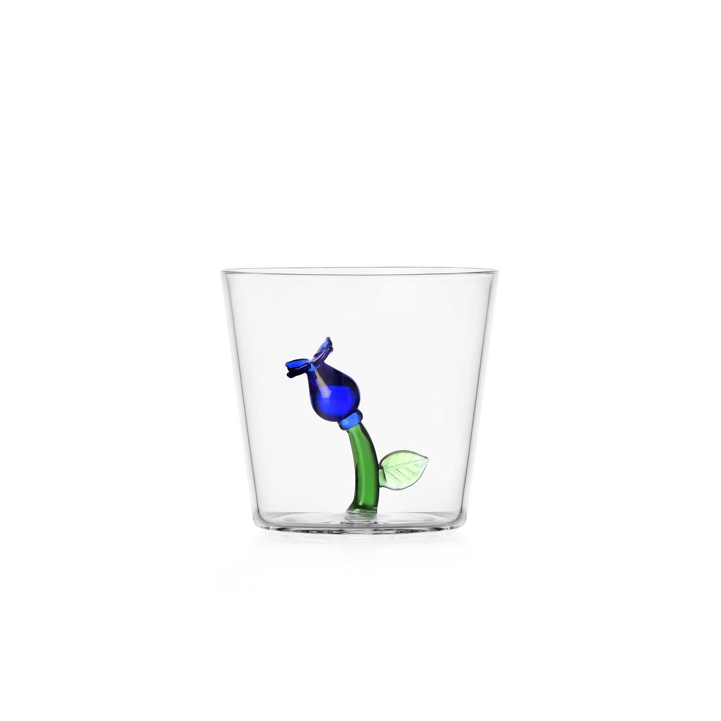 BOTANICA - tumbler blue flower inside