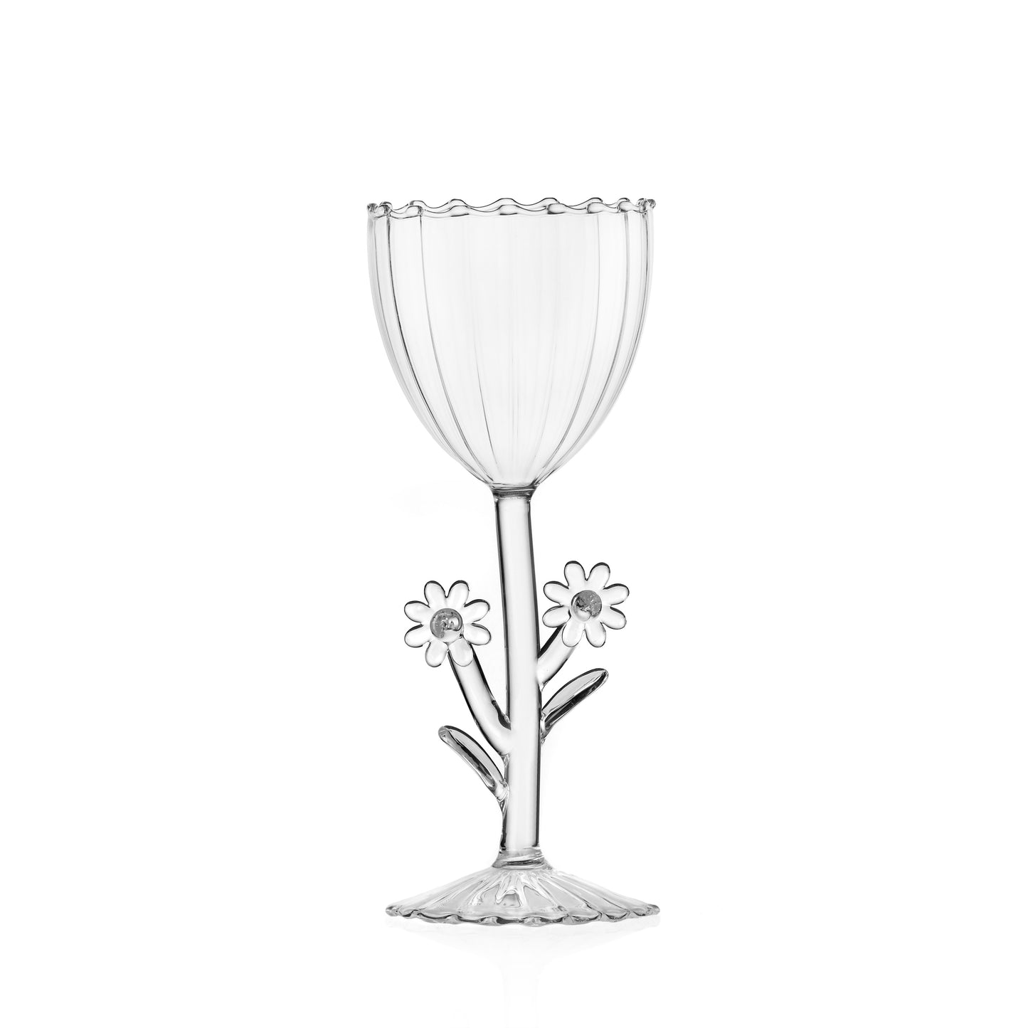 BOTANICA - stemmed glass daisy clear
