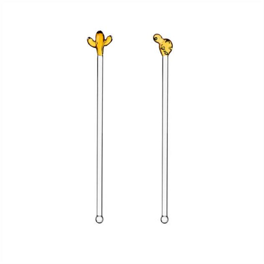 DESERT PLANTS - SET 2 MIXERS AMBER & GREEN/AMBER CACTUS