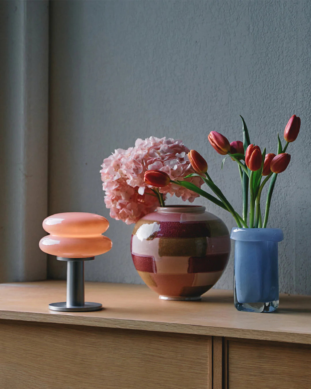 SNOWMAN15 PORTABLE WIRELESS DESK LAMP - PINK