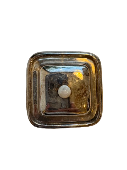 SILVER BUTTER DISH