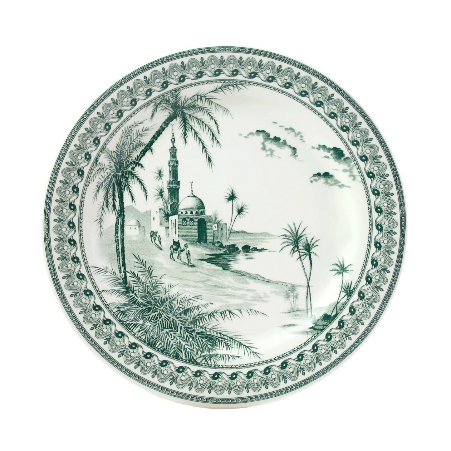 LES DEPAREILLEES GREEN - CAKE PLATTER