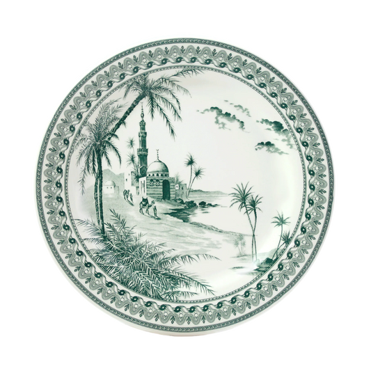 LES DEPAREILLEES GREEN - CAKE PLATTER