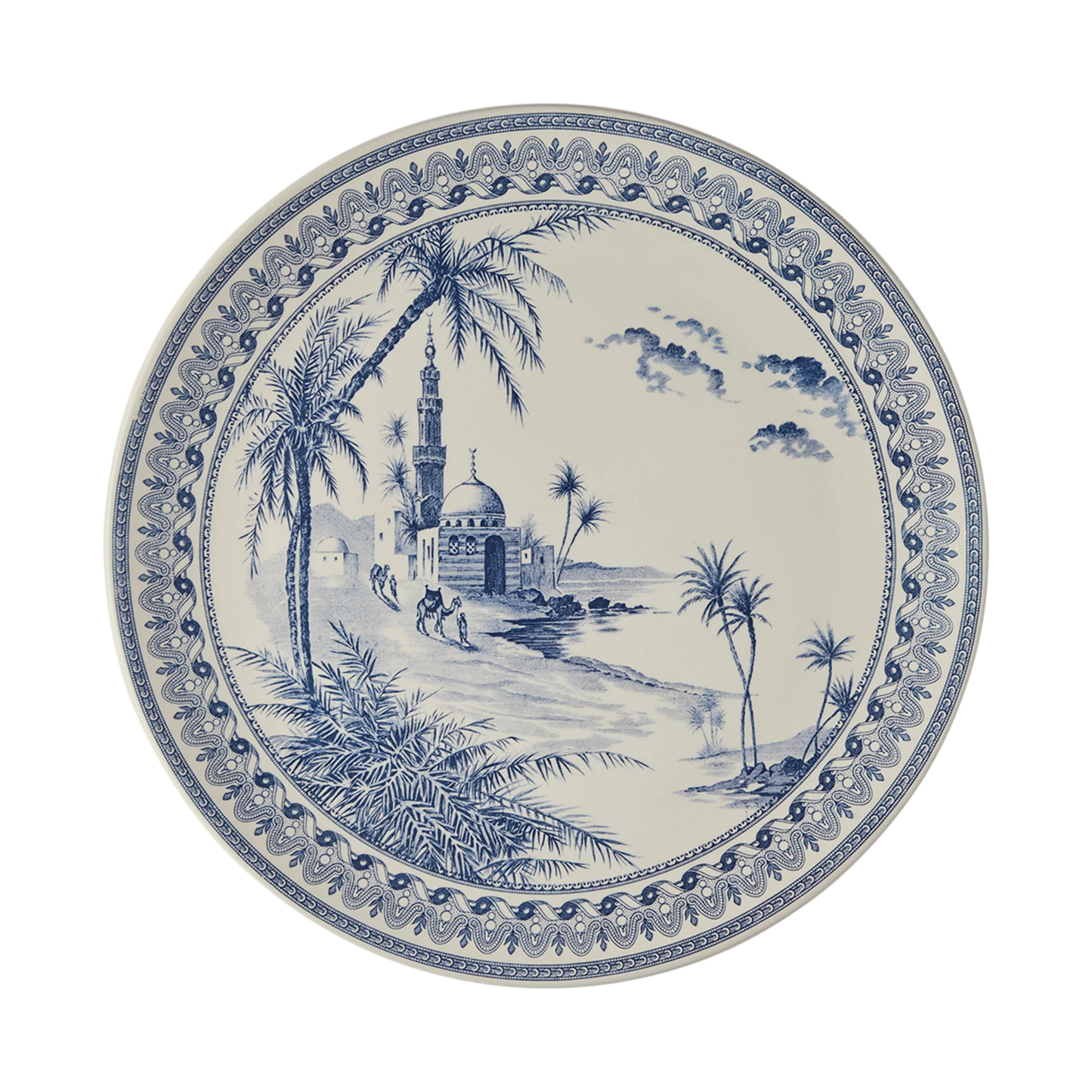 LES DEPAREILLEES BLUE - CAKE PLATTER