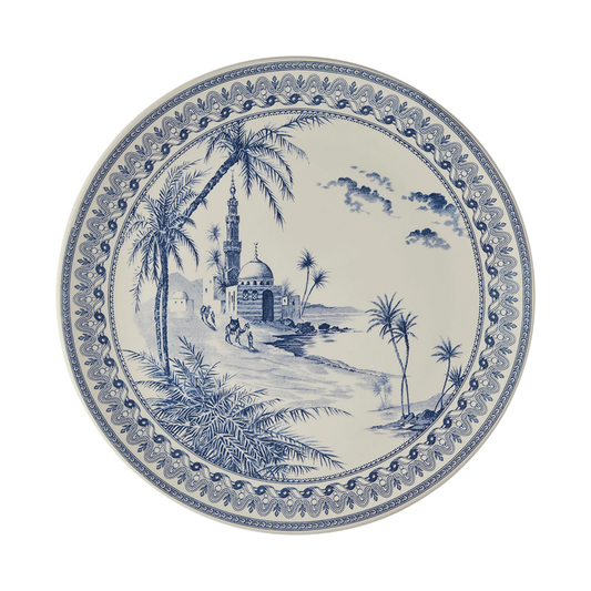 LES DEPAREILLEES BLUE - CAKE PLATTER