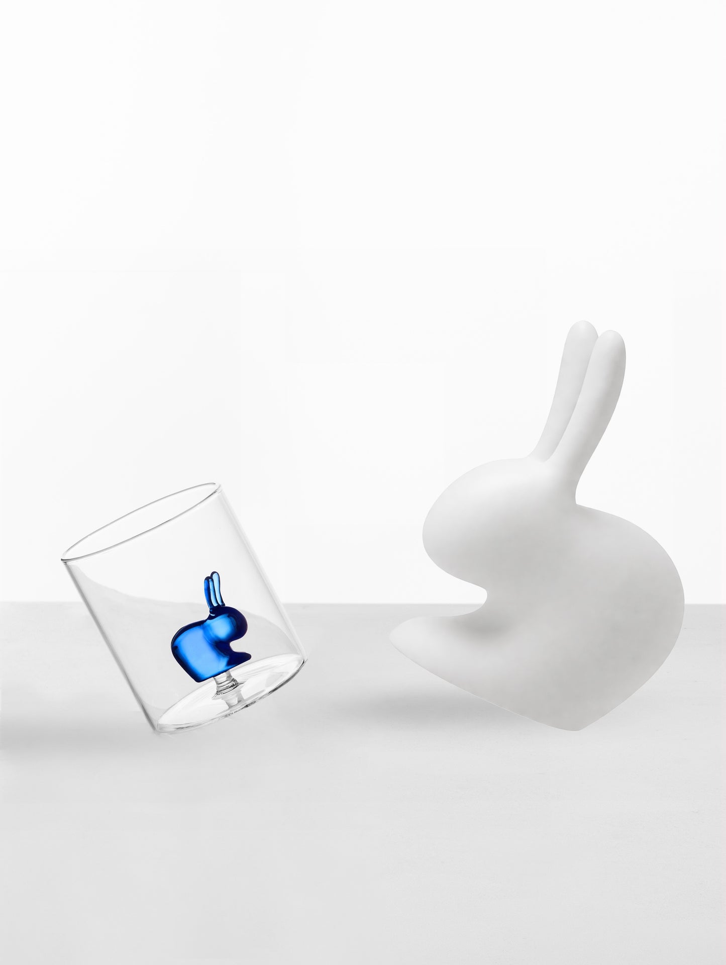 QEEBOO RABBIT - tumbler blue rabbit
