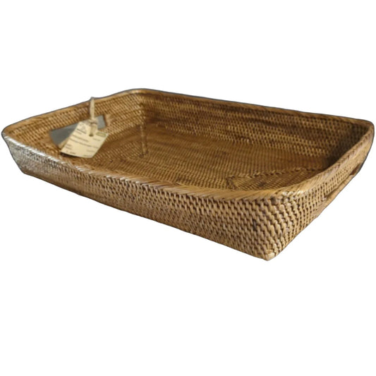 RATTAN RECTANGLE TRAY