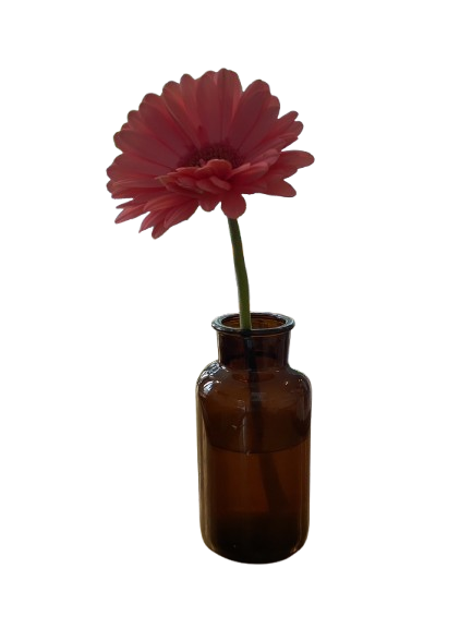 AMBER GLASS BOTTLE