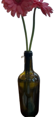 GREEN GLASS BOTTLE