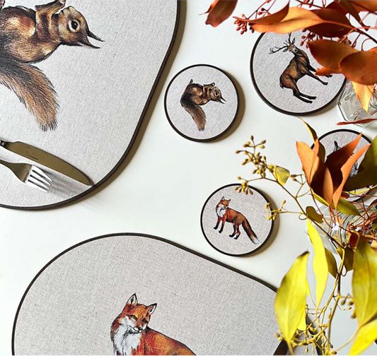 ANIMALI DEL BOSCO COASTER - WOLF
