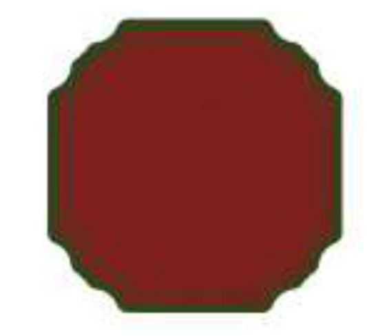 SQUARE FRAMES COASTER (BORDEAUX - GREEN)
