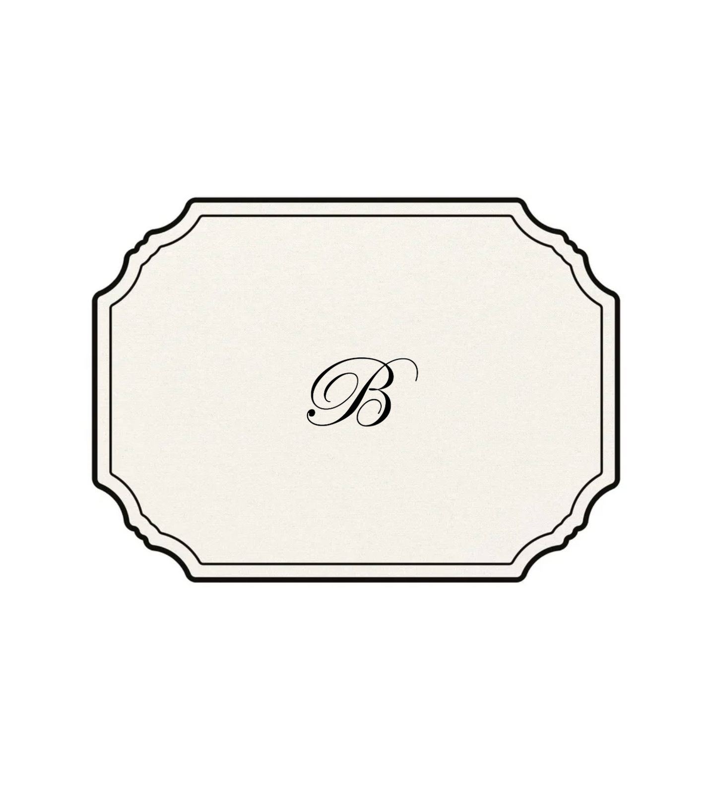 WHITE PLACEMAT - CLASSIC ALPHABET