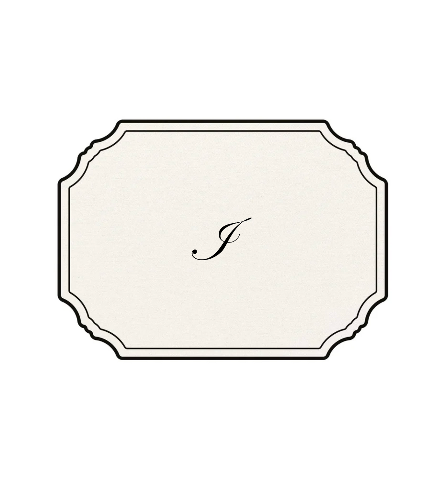 WHITE PLACEMAT - CLASSIC ALPHABET