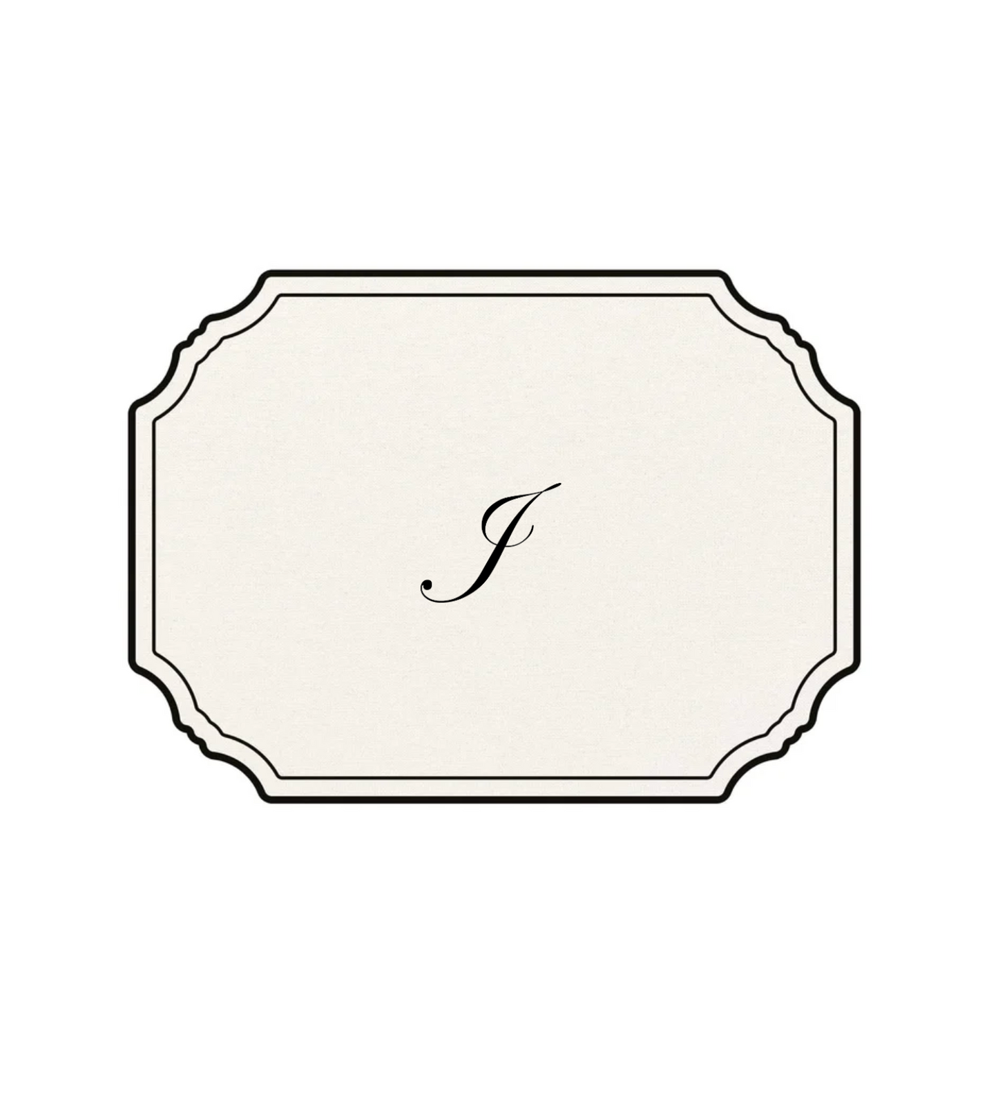 WHITE PLACEMAT - CLASSIC ALPHABET