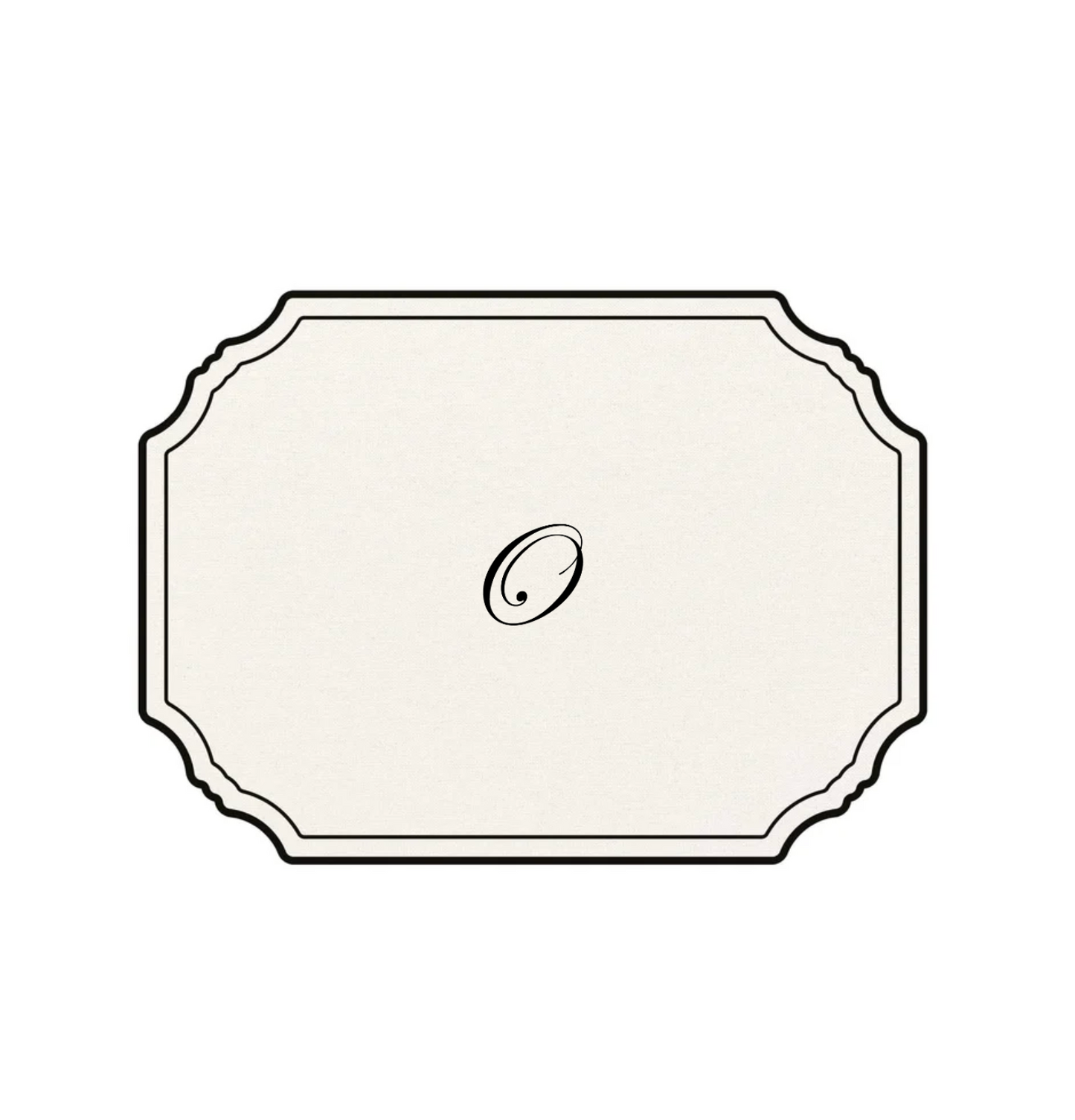WHITE PLACEMAT - CLASSIC ALPHABET