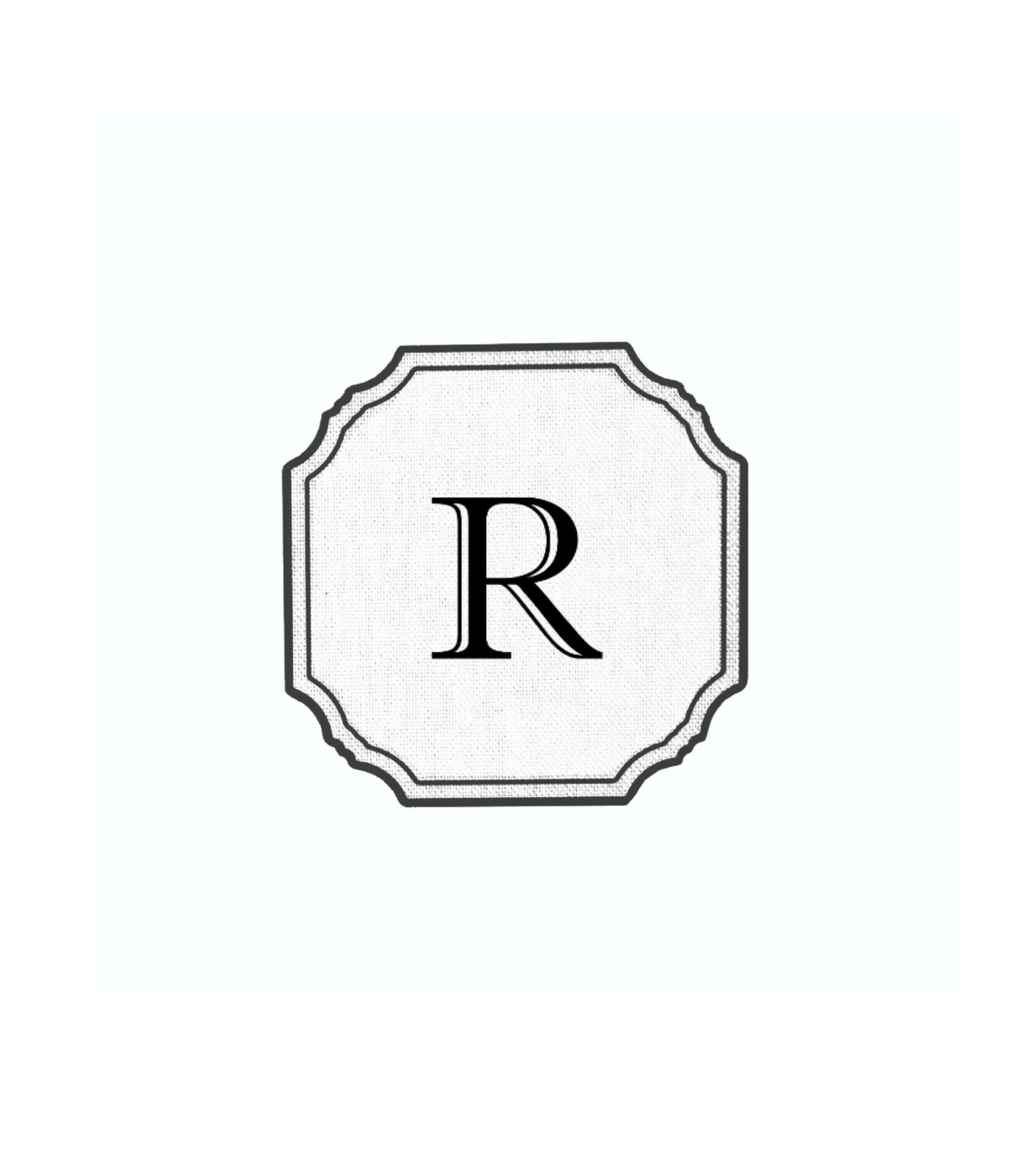 WHITE MODERN ALPHABET COASTER