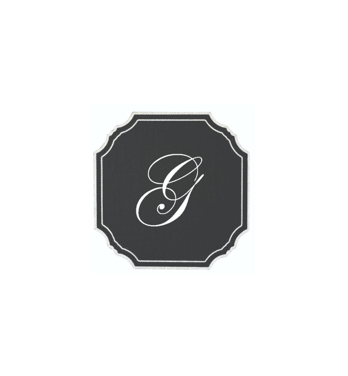 BLACK COASTER - CLASSIC ALPHABET
