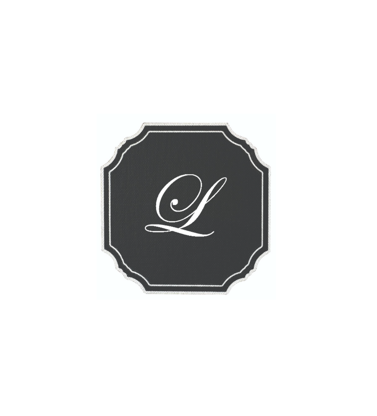 BLACK COASTER - CLASSIC ALPHABET