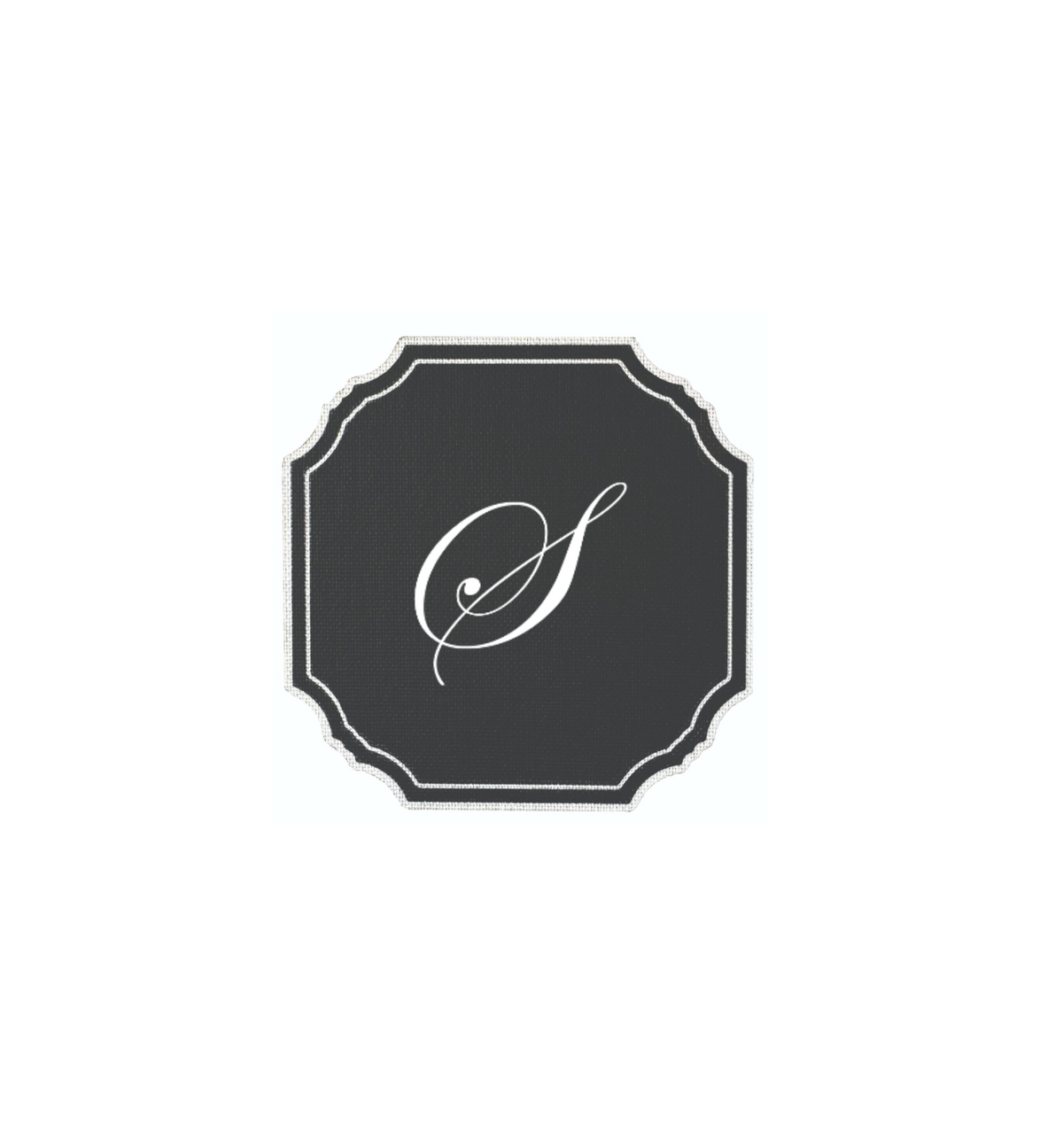 BLACK COASTER - CLASSIC ALPHABET