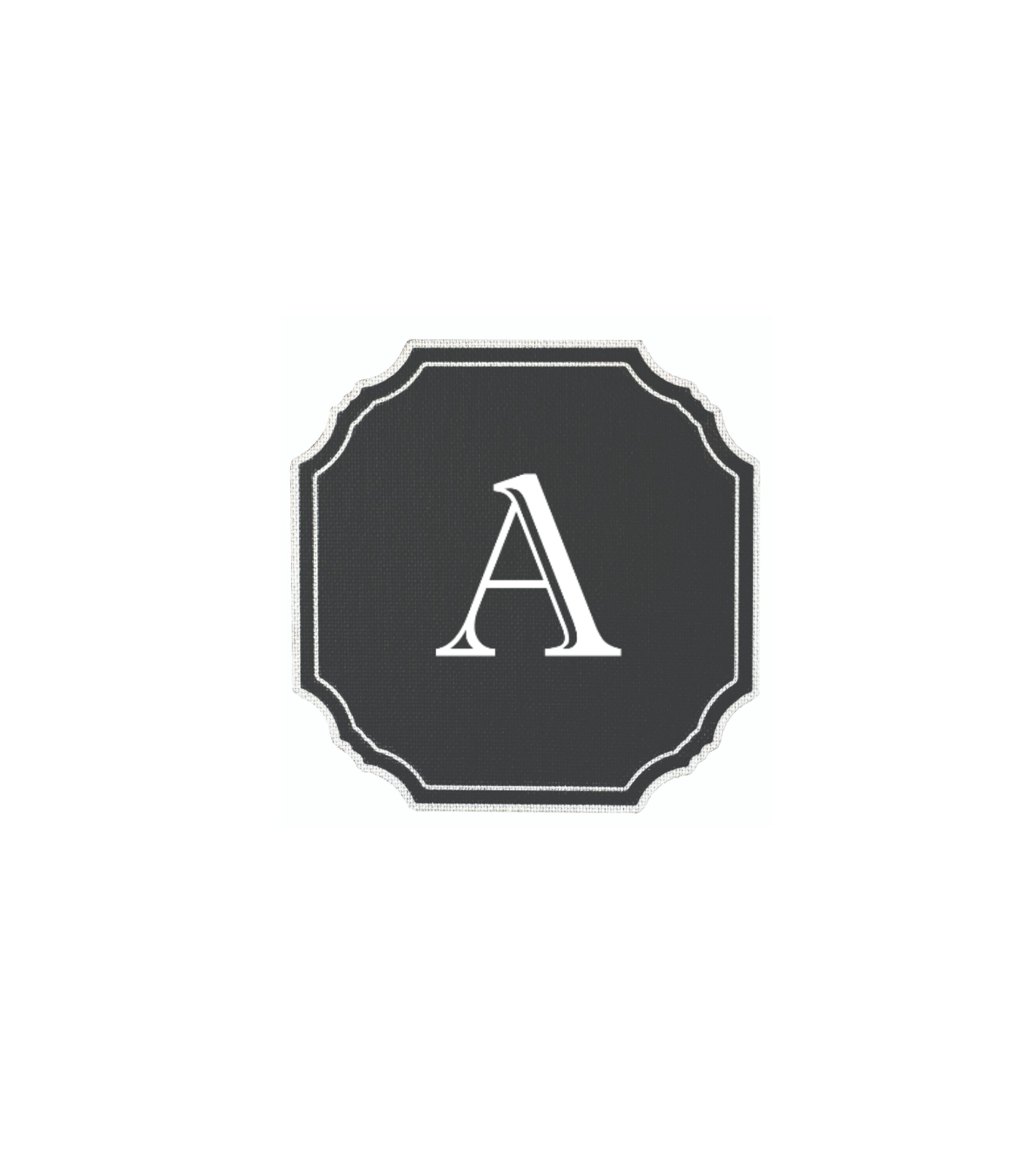 BLACK COASTER - MODERN ALPHABET