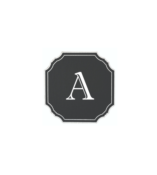 BLACK COASTER - MODERN ALPHABET