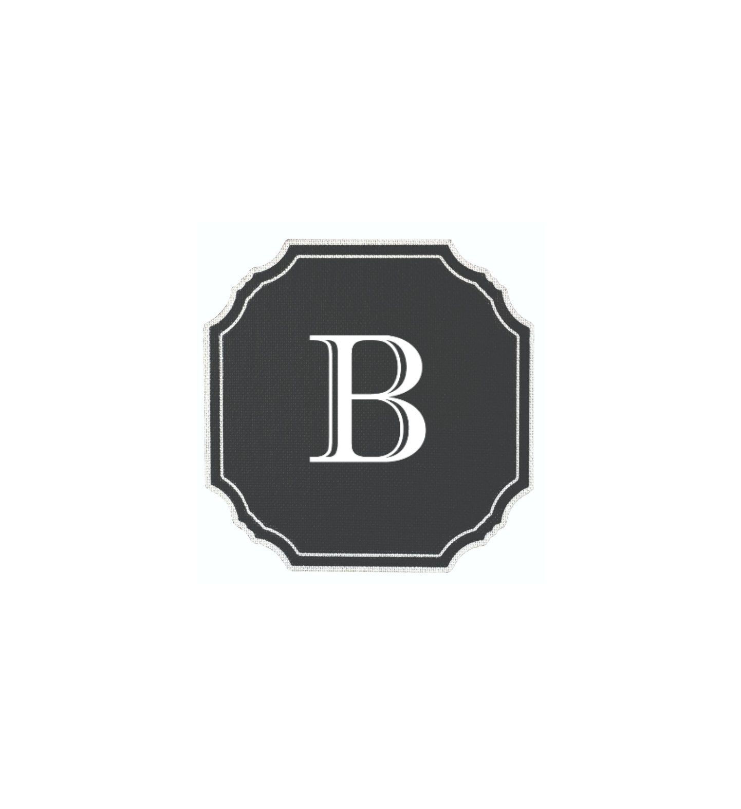 BLACK COASTER - MODERN ALPHABET
