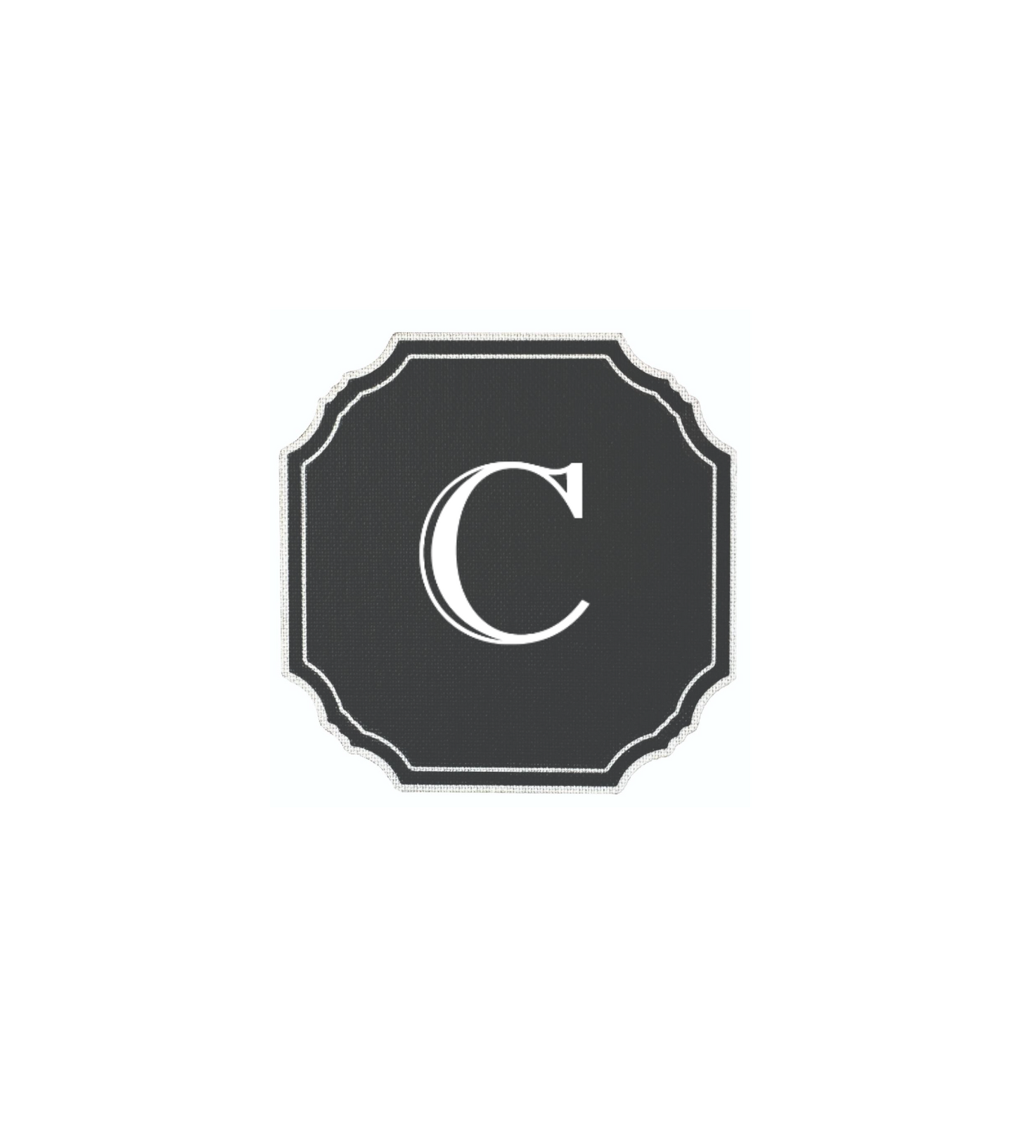 BLACK COASTER - MODERN ALPHABET