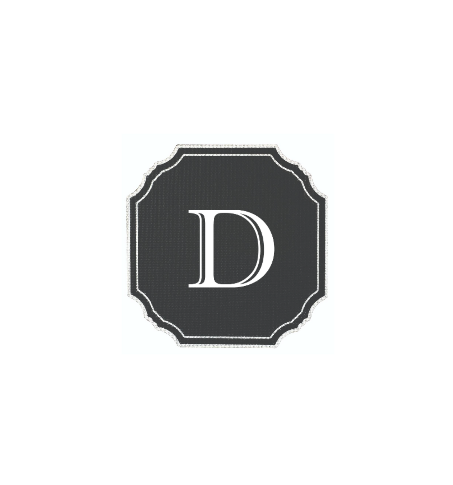 BLACK COASTER - MODERN ALPHABET