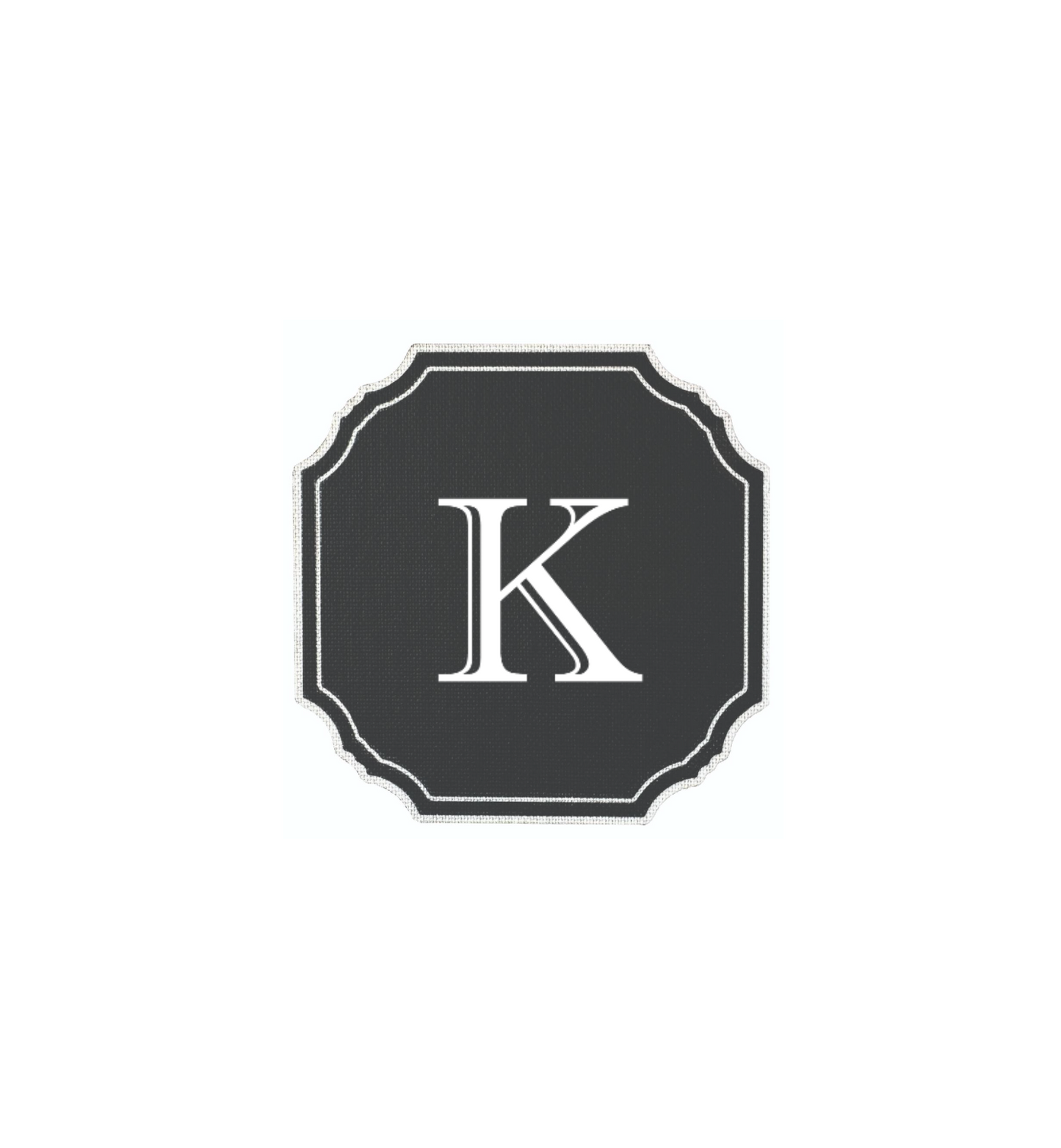 BLACK COASTER - MODERN ALPHABET