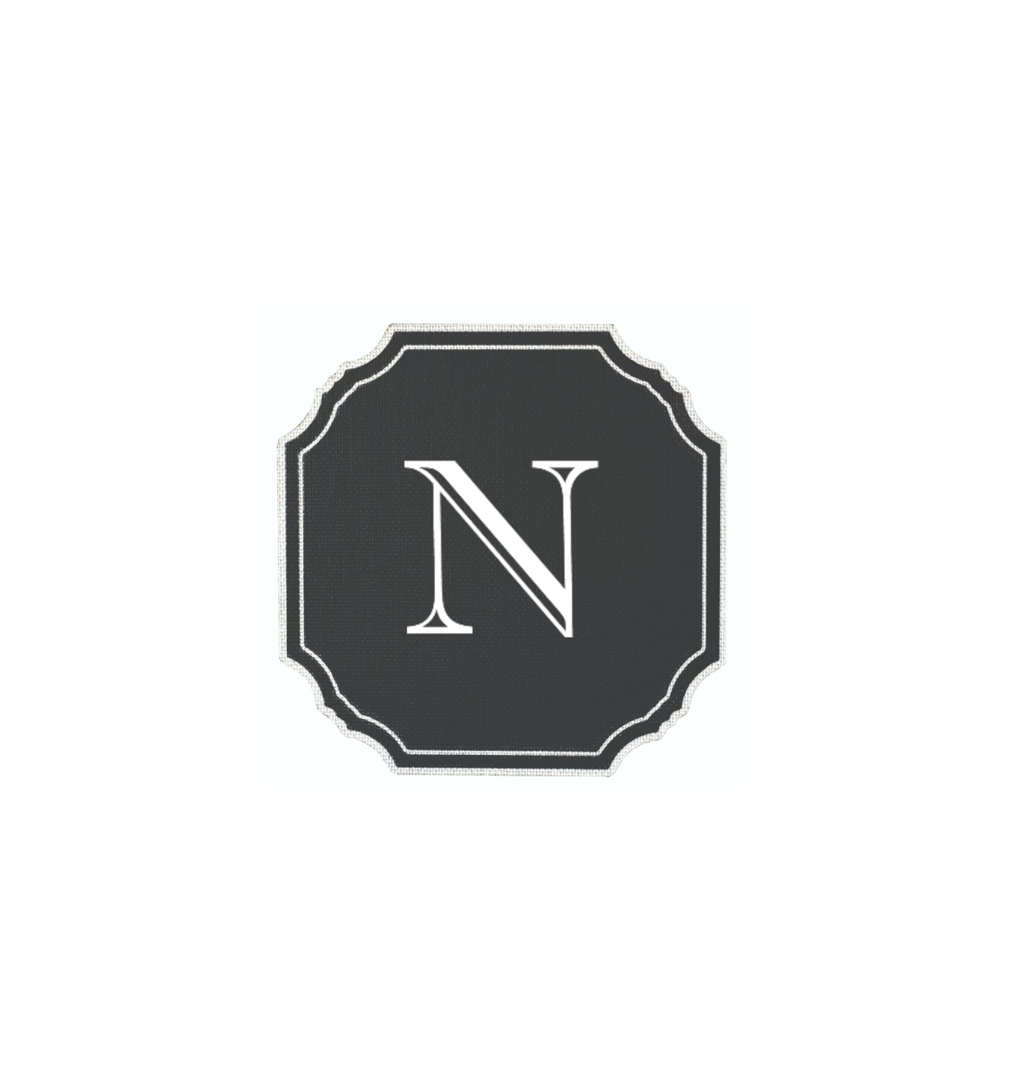 BLACK COASTER - MODERN ALPHABET